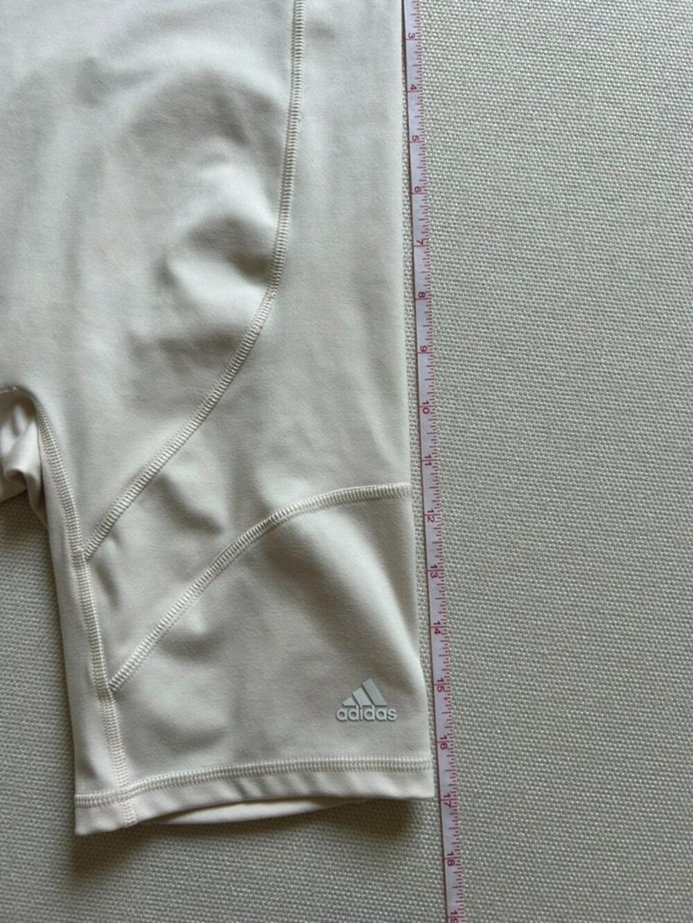 Adidas Bundle of Light Blue and Cream Yoga Bike Shorts - Picture 14 of 15